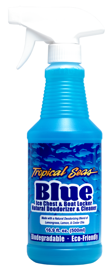 Tropical Seas® Blue Ice Chest & Boat Locker Natural Deodorizer & Cleaner 16.9 oz INTRO $