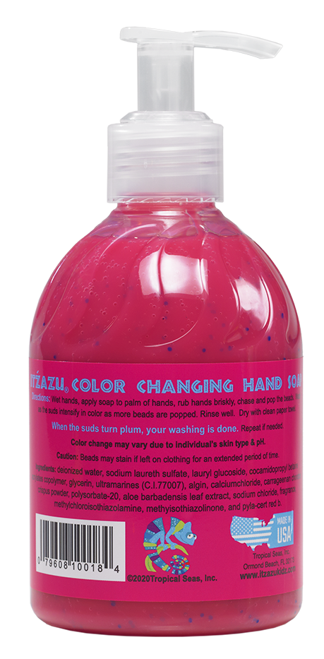 Itzazu Color changing hand soap for kids. Teaching soap. Teach Hand Washing. Teach kids about Hygiene. Hand Soap. Kids Hand Soap. Fun Hand Soap.