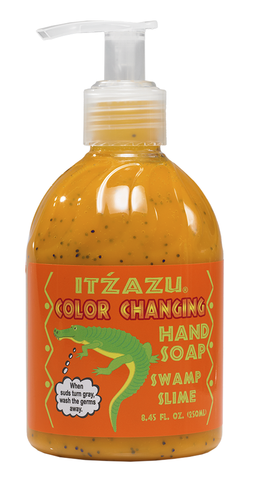 Itzazu Color changing hand soap for kids. Teaching soap. Teach Hand Washing. Teach kids about Hygiene. Hand Soap. Kids Hand Soap. Fun Hand Soap.