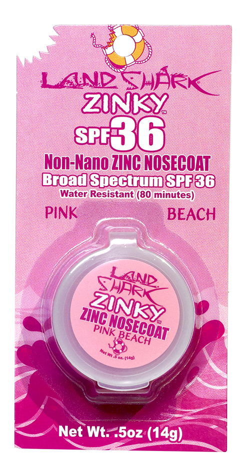 SPF 36 Mineral Based Nosecoat. Tinted Zinc Sunscreen Broad Spectrum Protection. Non-Nano Zinc. Water resistant. Reflects sun rays. Colorful Sunscreen.