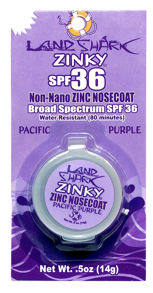 SPF 36 Mineral Based Nosecoat. Tinted Zinc Sunscreen Broad Spectrum Protection. Non-Nano Zinc. Water resistant. Reflects sun rays. Colorful Sunscreen.