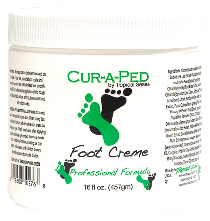 Cur-A-Ped Podiatrist recommended foot cream treatment for diabetic patients, anhidrosis, hyperhidrosis, bromidrosis, skin dryness, and fissured skin.