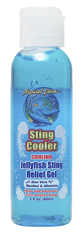 Sting relief gel. Jellyfish sting relief. Man-o-war sting relief, sand fleas relief, relief from minor insect bites. 