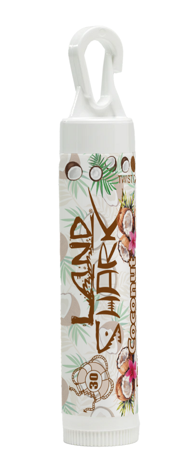 Land Shark® Coconut Flavored SPF 30 Broad Spectrum Lip Balm .15oz "NEW FLAVOR"