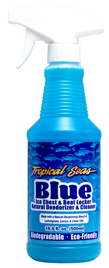 Tropical Seas® Blue Ice Chest & Boat Locker Natural Deodorizer & Cleaner 16.9 oz