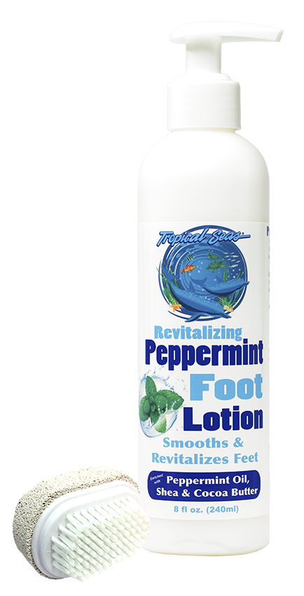 Tropical Seas® Revitalizing Peppermint Foot Lotion with Pumice Stone