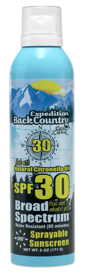 Expedition BackCountry® by Land Shark® Broad Spectrum Continuous Spray SPF 30 Natural Citronella Sprayable Sunscreen 6oz