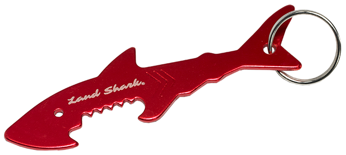 Land Shark® key chain. Bottle opener. Novelty. 